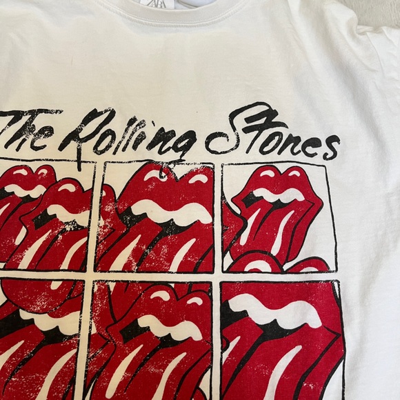 ZARA Rolling Stones Crewneck Sweatshirt & Tee **LIKE NEW** - Picture 9 of 10